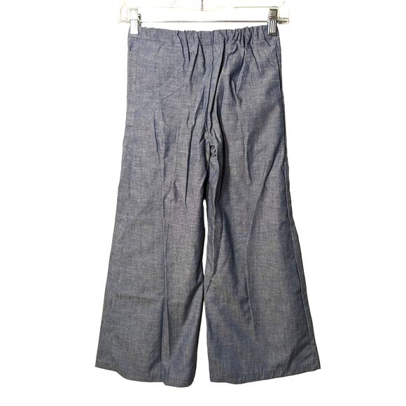 Handmade Vintage 70s Girls Bellbottoms Wide Leg Pants Umbrella Applique Size 8 - Picture 2 of 5